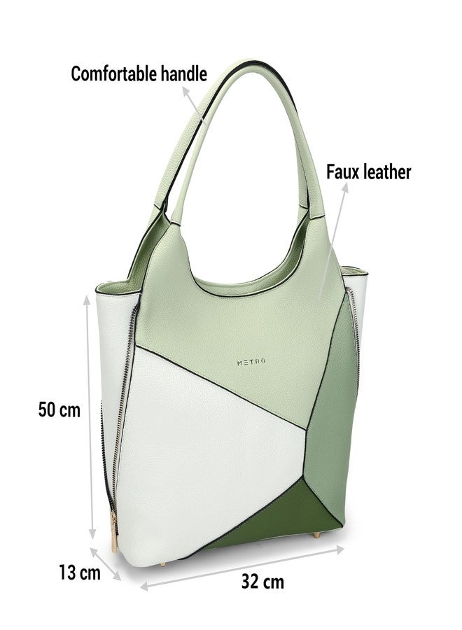 Metro Oriane Top-Handle Sling Bag Green Alvène HOBO Handbag(66-748) - Image 3